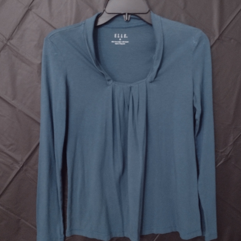 Elle Women's Teal Long Sleeve Top